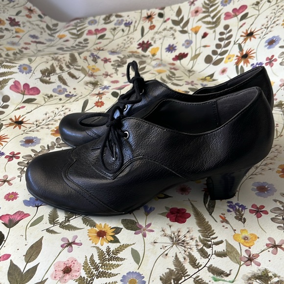 Aerosols heel rest witch comfortable tie Oxford heel shoes - Picture 3 of 13